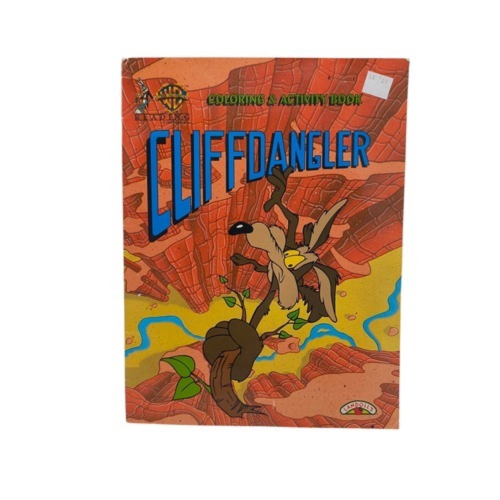 1996 Landoll's Looney Tunes Cliffdangler Wile Coyote Coloring & Activity Book